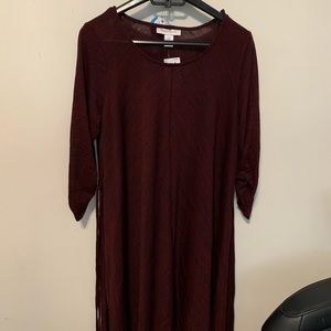 Long sleeve maternity dress
